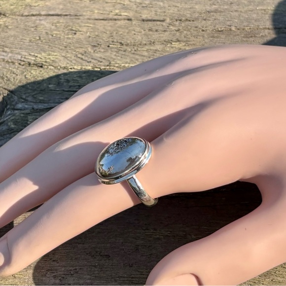 Platinum Aura Druzy Ring